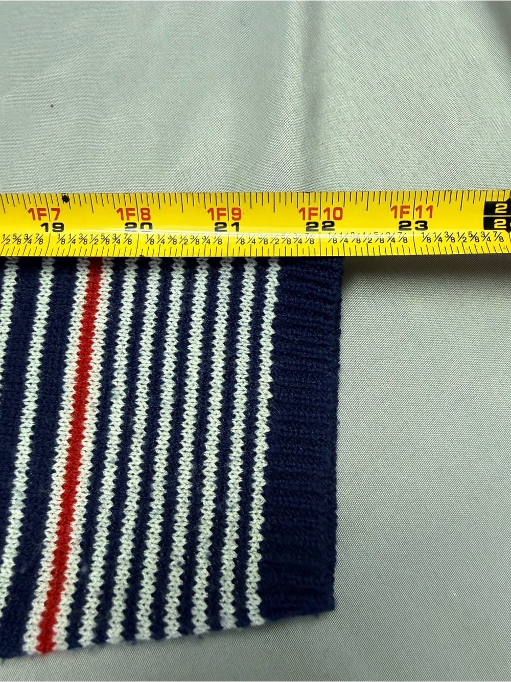 Vintage Patriotic 4th of July Cardigan Striped Nautical Memorial Day Tie Front S - Picture 12 of 15